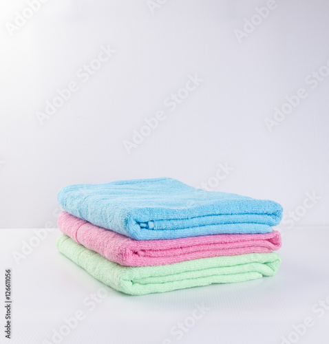 towel or kitchen towel on a background.