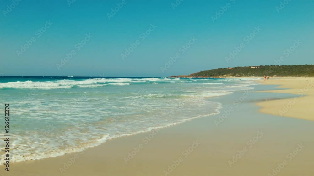 Looking Down The Beach at Bunker Bay, Western Australia Looking Down The Beach at Bunker Bay, Western Australia