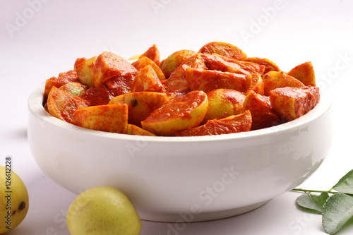 Famous Indian lime pickle
