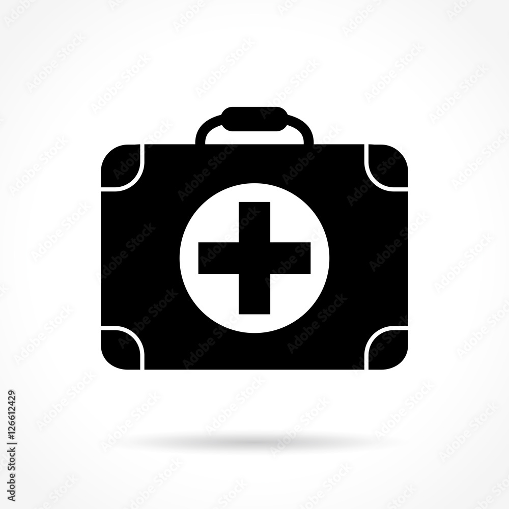 medical suitcase icon