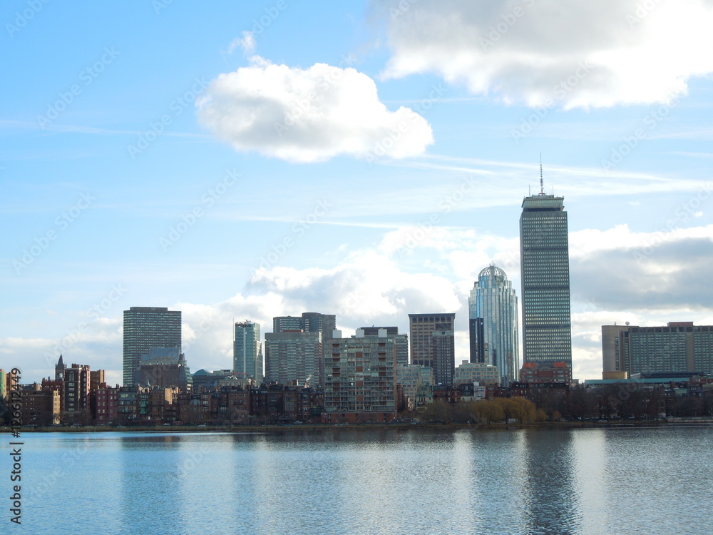 Naklejka premium ボストン ビル群