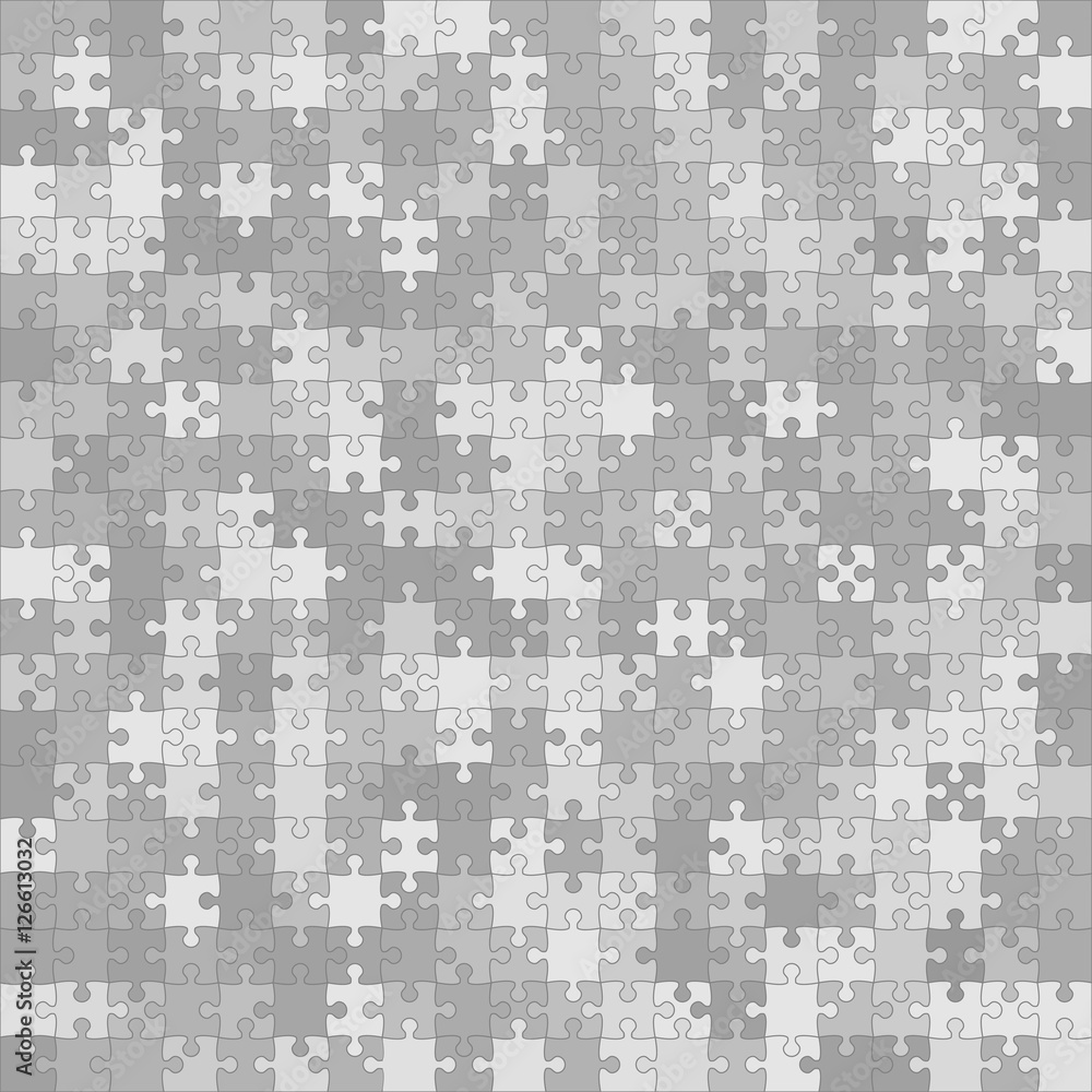 400 Grey Puzzles. Vector Illustration. 400 Grey Puzzles. Vector Illustration.