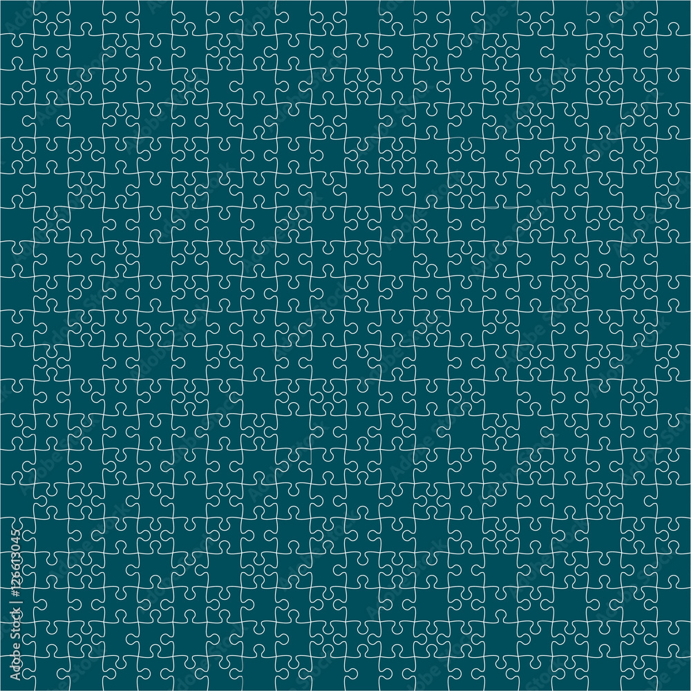 400 Turquoise Puzzles. Vector Illustration. 400 Turquoise Puzzles. Vector Illustration.