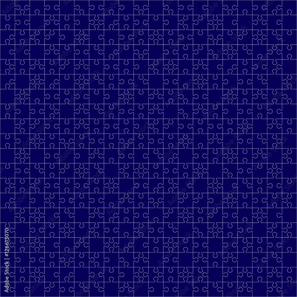 400 Blue Puzzles. Vector Illustration. 400 Blue Puzzles. Vector Illustration.