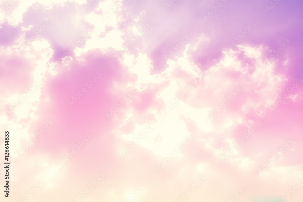 Fototapeta premium Pastel sky color gradient soft and sunrise background