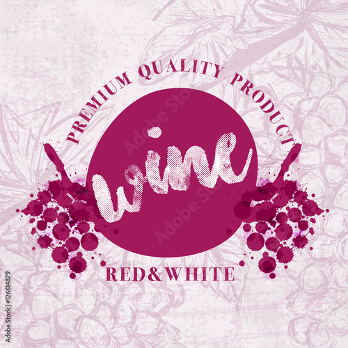 Vino rosso vintage Banner - etichetta