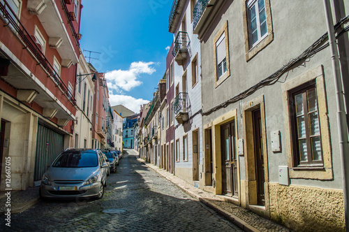 Typical traditional portuguese street in Lisbon, Portugal © andrii_lutsyk