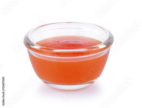 Chilli sauce in a glass