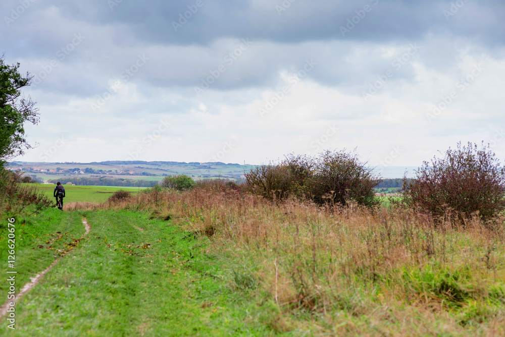 vtt dans les chemins de campagne