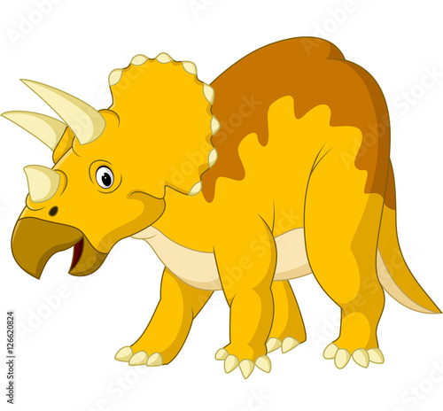 Cartoon triceratops