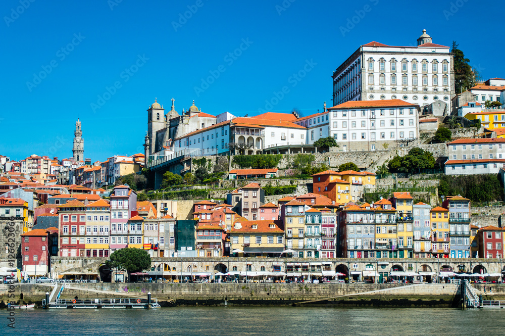 Old Porto cityscape skyline and Douro River in Porto, Portugal