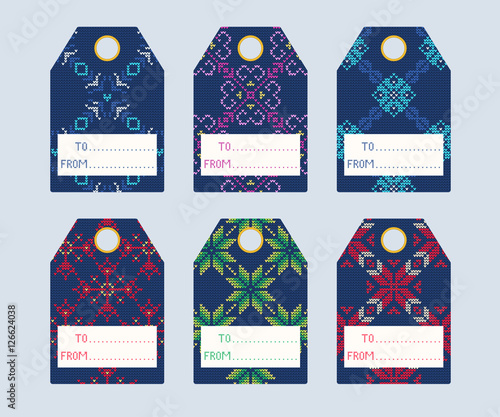 Knitted Sweater gift tags 1