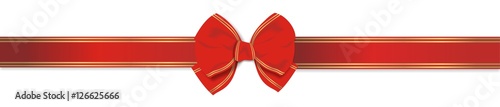 rotes Geschenkband mit Schleife
