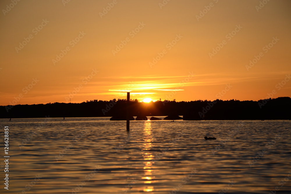 Swedish Lake Sunset