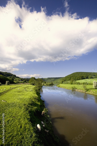 valley of the river wye england wales landscape scenic