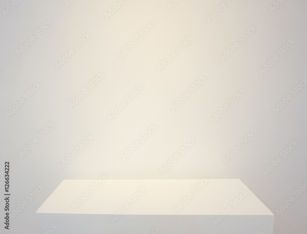 White wallpaper in gallery and platform with high-key White wallpaper in gallery and platform with high-key