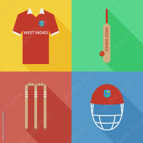 Canvastavla West Indies cricket icons