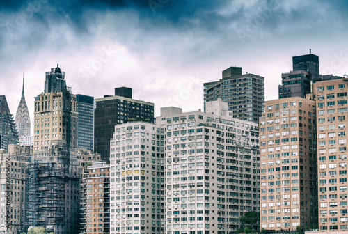 Buildings of Manhattan as seen from Roosevelt Island, New York C