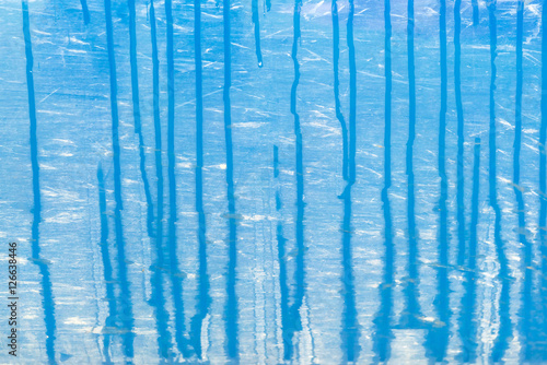 Old blue painted surface, pattern, texture