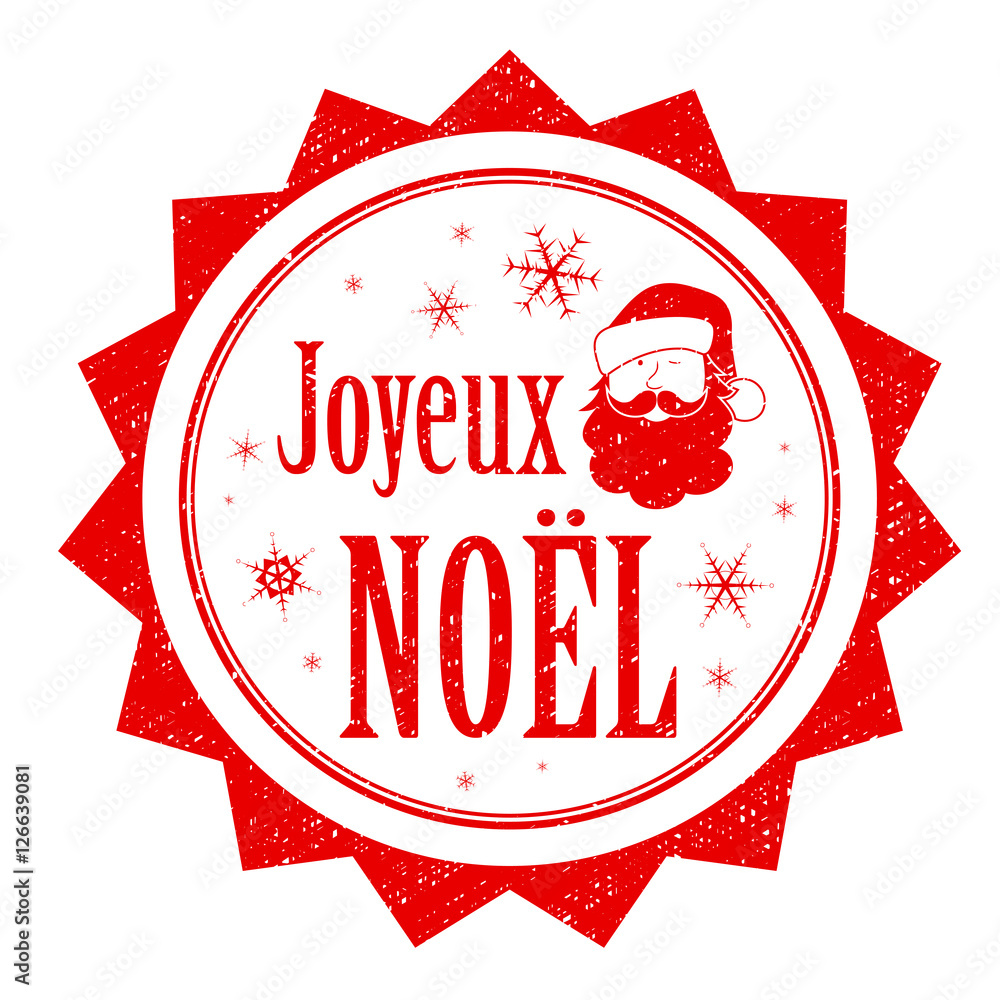 Tampon "JOYEUX NOËL" Adobe Stock
