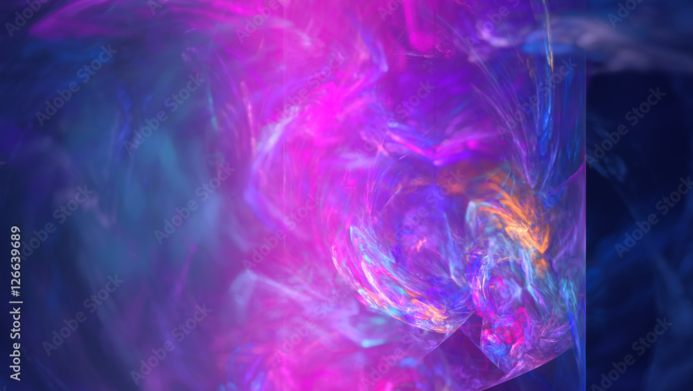 Fototapeta premium Fraktal abstrakt sphärisch bunt Kunst 