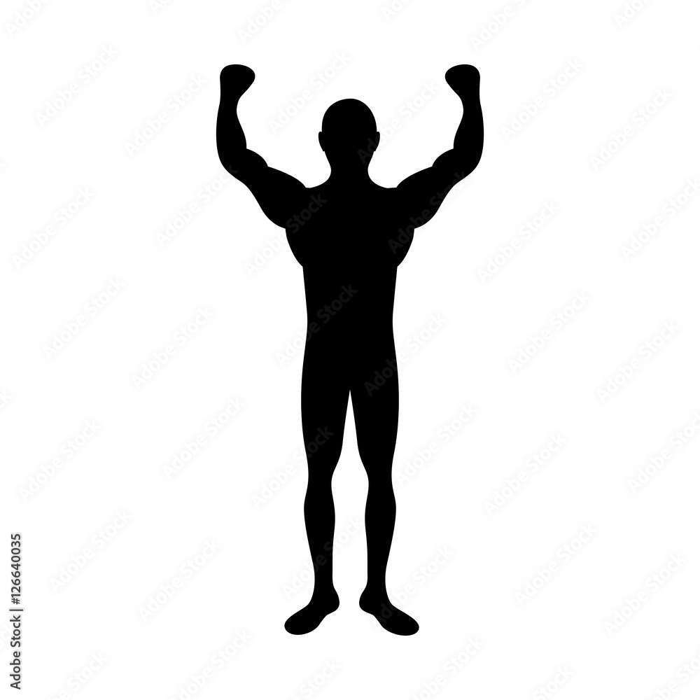 fit man silhouette icon image vector illustration design fit man silhouette icon image vector illustration design
