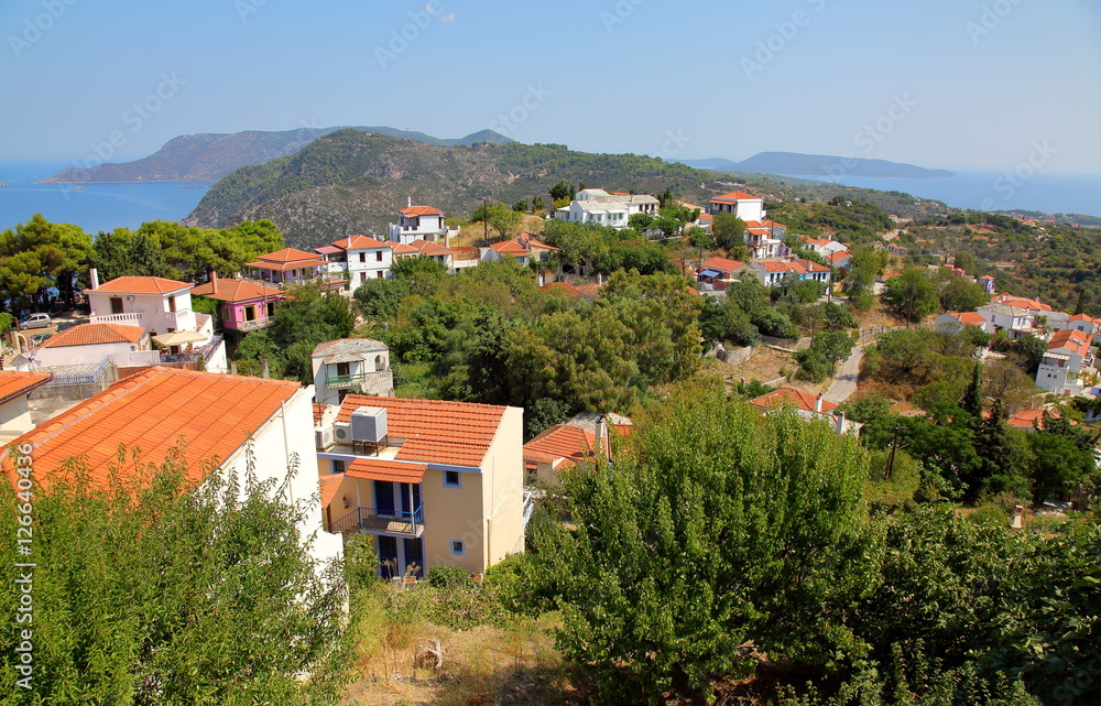 The settlement on the island of Alonissos,Greece