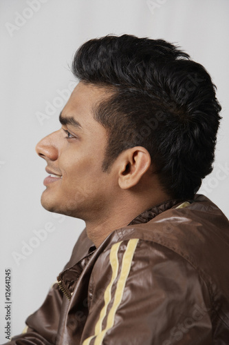 side profile of young man