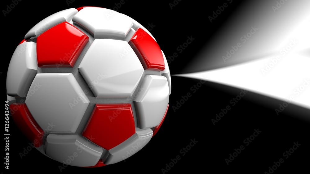 Soccer ball. 3D illustration. 3D CG. High resolution. Soccer ball. 3D illustration. 3D CG. High resolution.