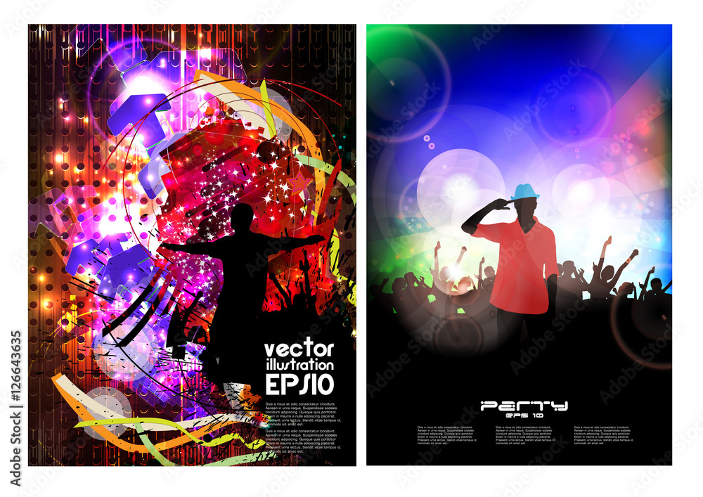 Poster of new year party. Vector illustration  - obrazy, fototapety, plakaty 