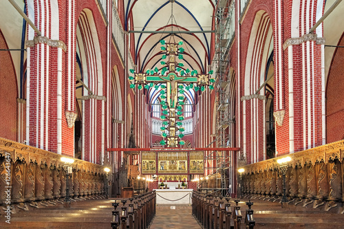 Cross altar of Doberan Minster in Bad Doberan  Germany