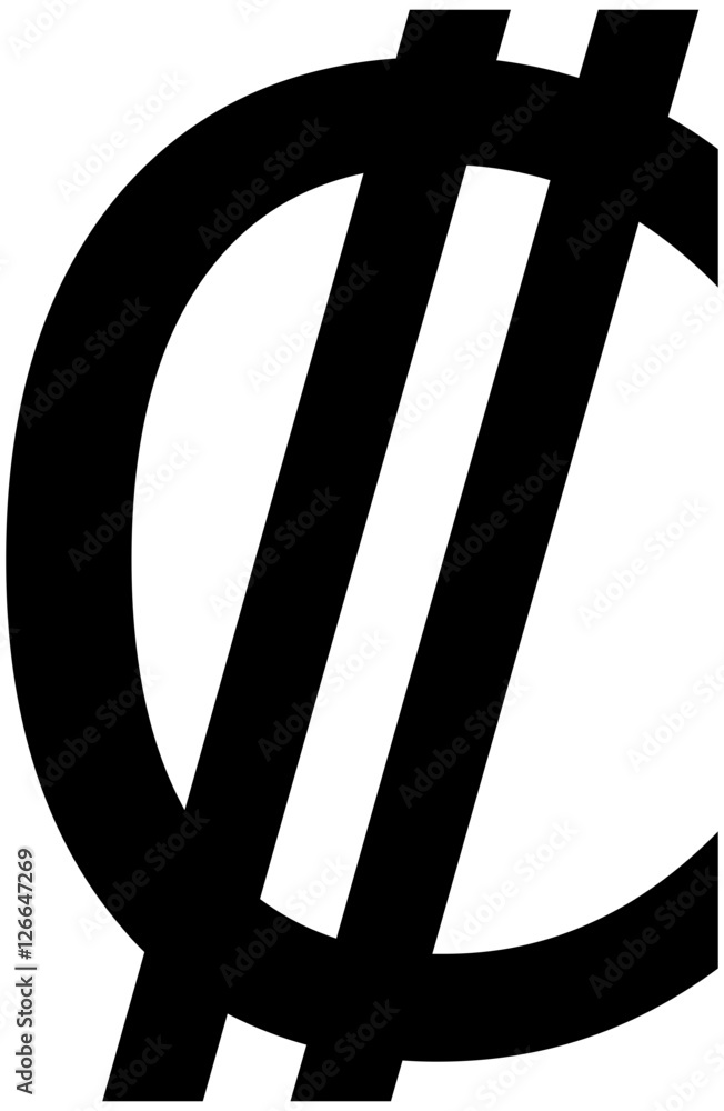 Costa Rican colón sign Stock Vector Adobe Stock