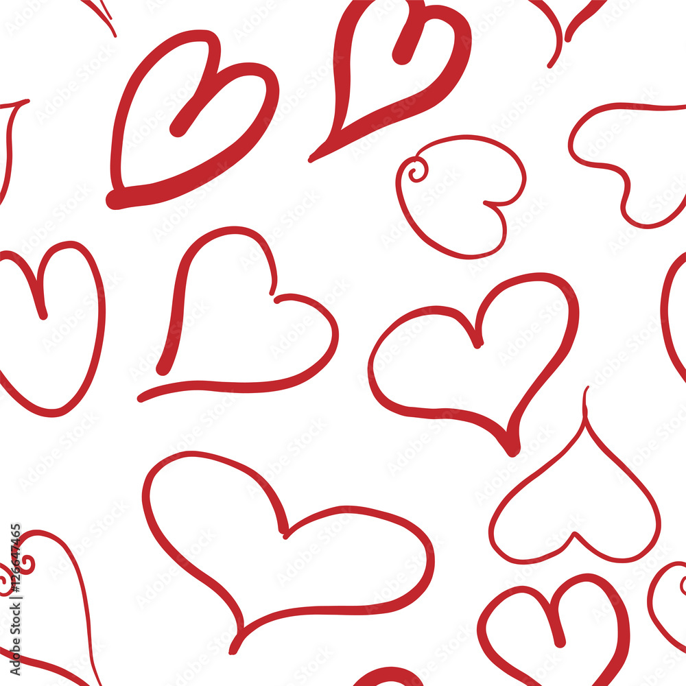 Pattern corazones rojos Pattern corazones rojos
