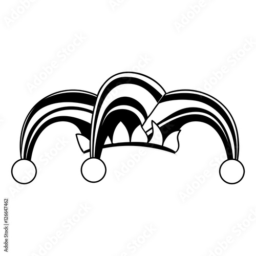 harlequin character icon image vector illustration design 