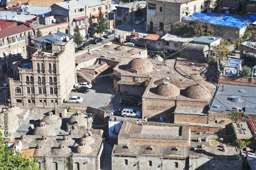 Tbilisi city center aerial view from Narikala Fortress, Georgia © elenarostunova