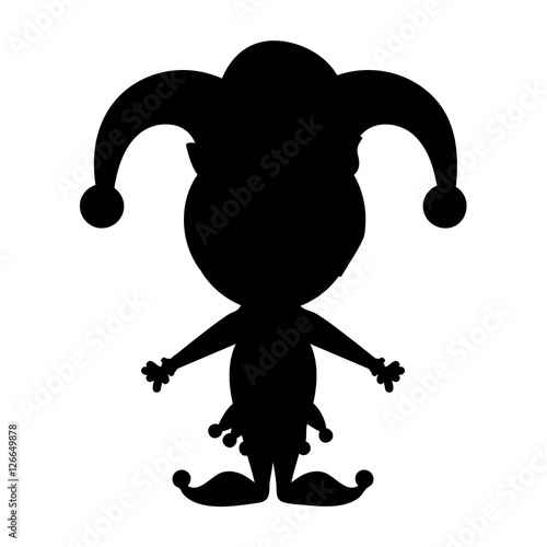 harlequin character icon image vector illustration design 