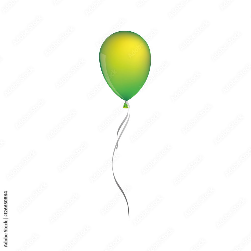 single balloon icon image vector illustration design 