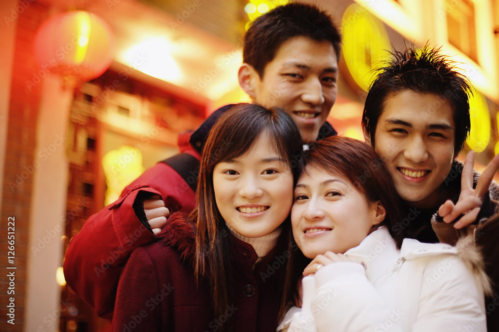 Young adults looking at camera, smiling Young adults looking at camera, smiling