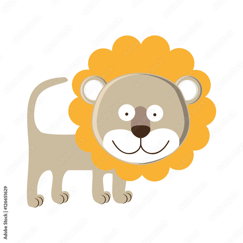 lion cartoon animal icon image vector illustration design lion cartoon animal icon image vector illustration design