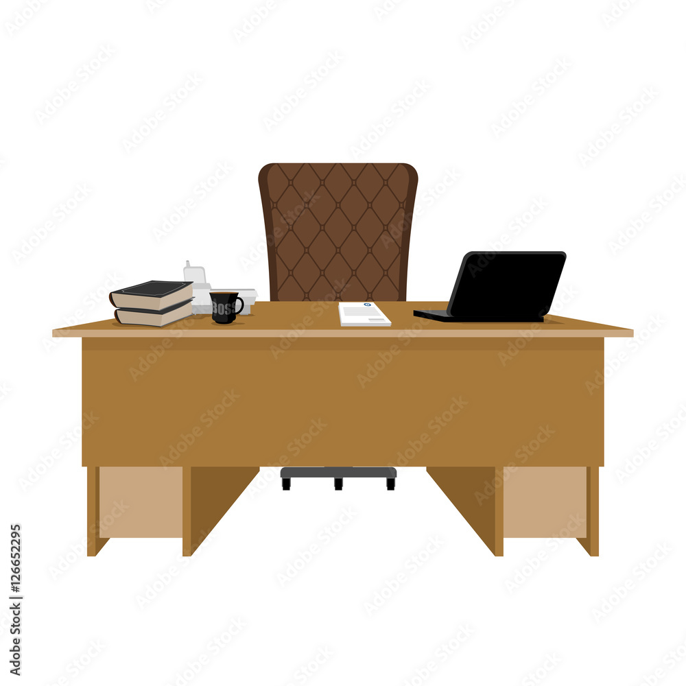 Boss table. Business office. leader supervisor. Director desktop Boss table. Business office. leader supervisor. Director desktop