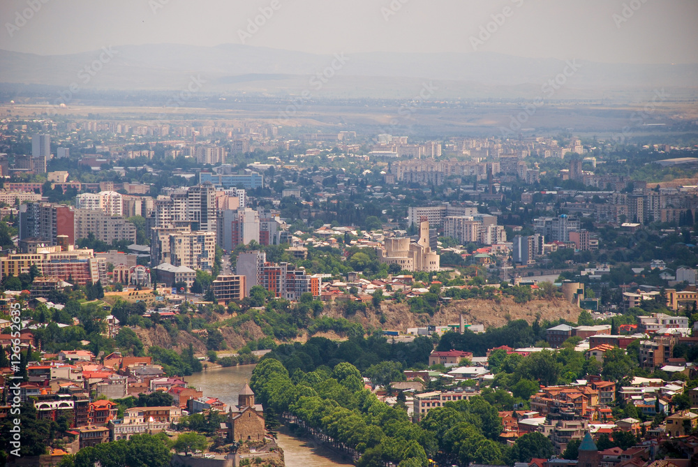 Tbilisi view from Mtatsminda
