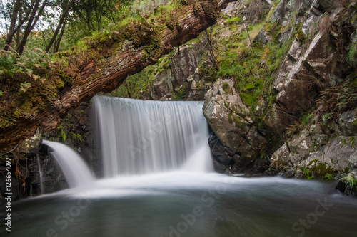 Fototapeta Naklejka Na Ścianę i Meble -  Beautiful waterfall in Lousa