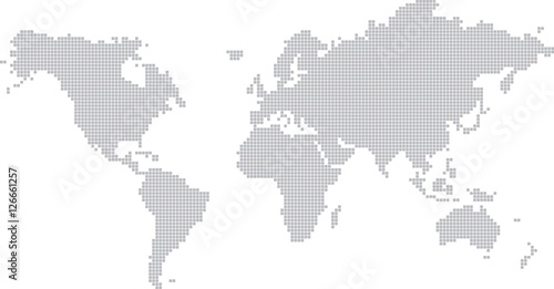 World continents map vector