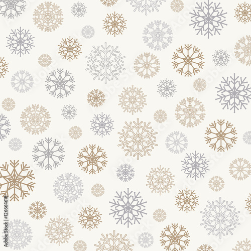 Gorgeous snowflakes background