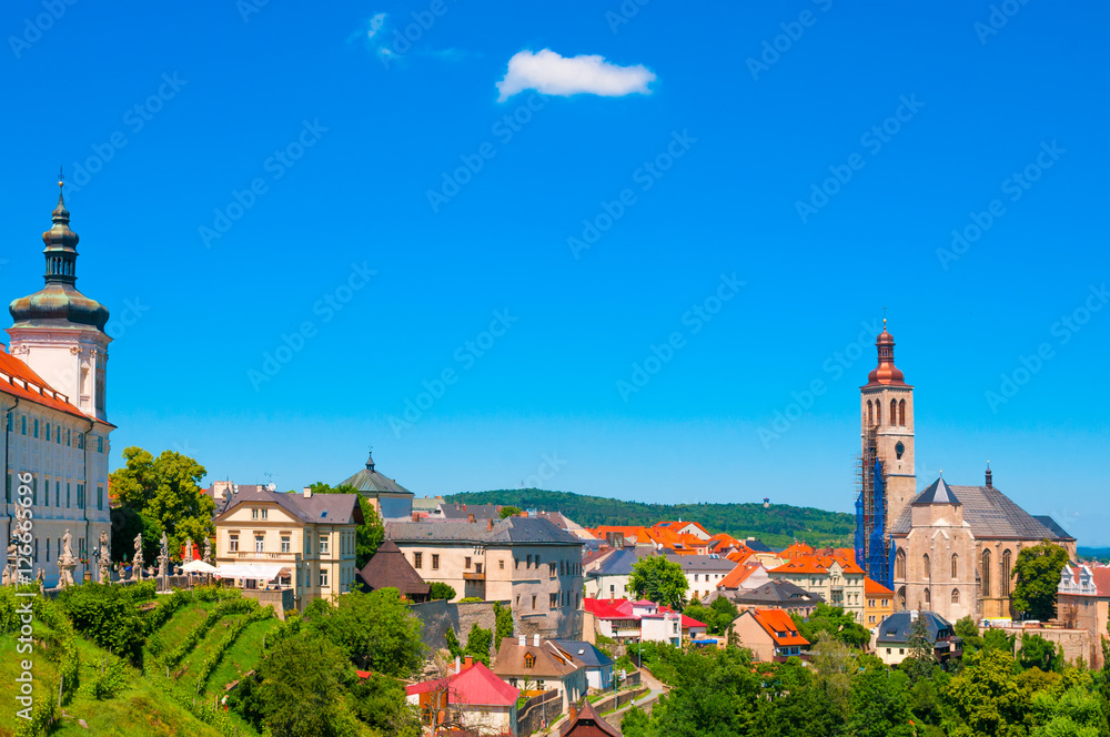Kutna Hora landmark with Saint James Cathedral, Czech Republic