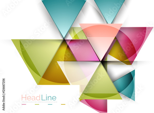 Vector 3d geometric abstract background