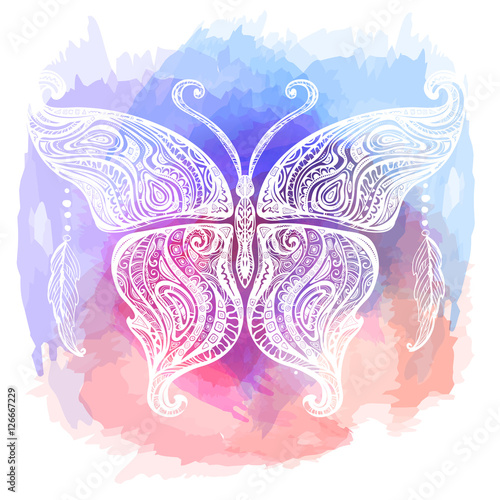 vector butterfly tattoo