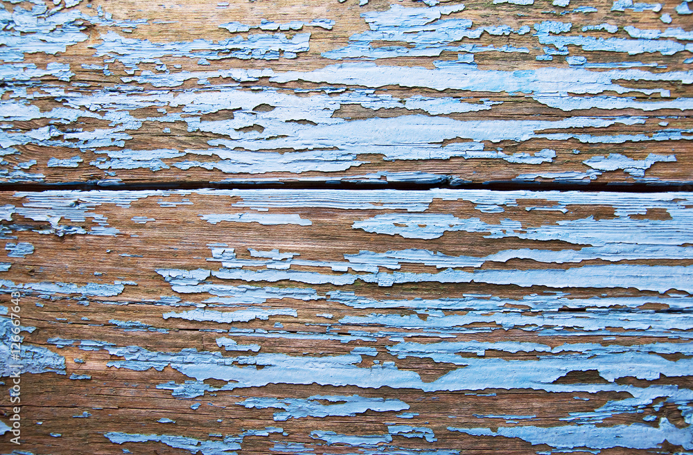 Naklejka premium Wood texture with cracked paint