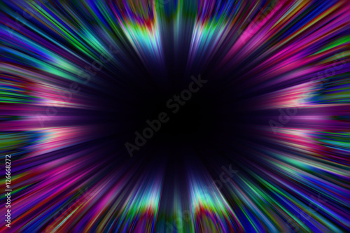 Colorful starburst explosion border