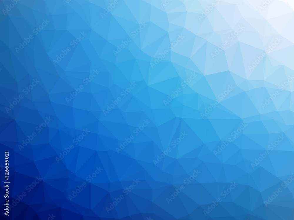 Blue white gradient polygon shaped abstract background Blue white gradient polygon shaped abstract background